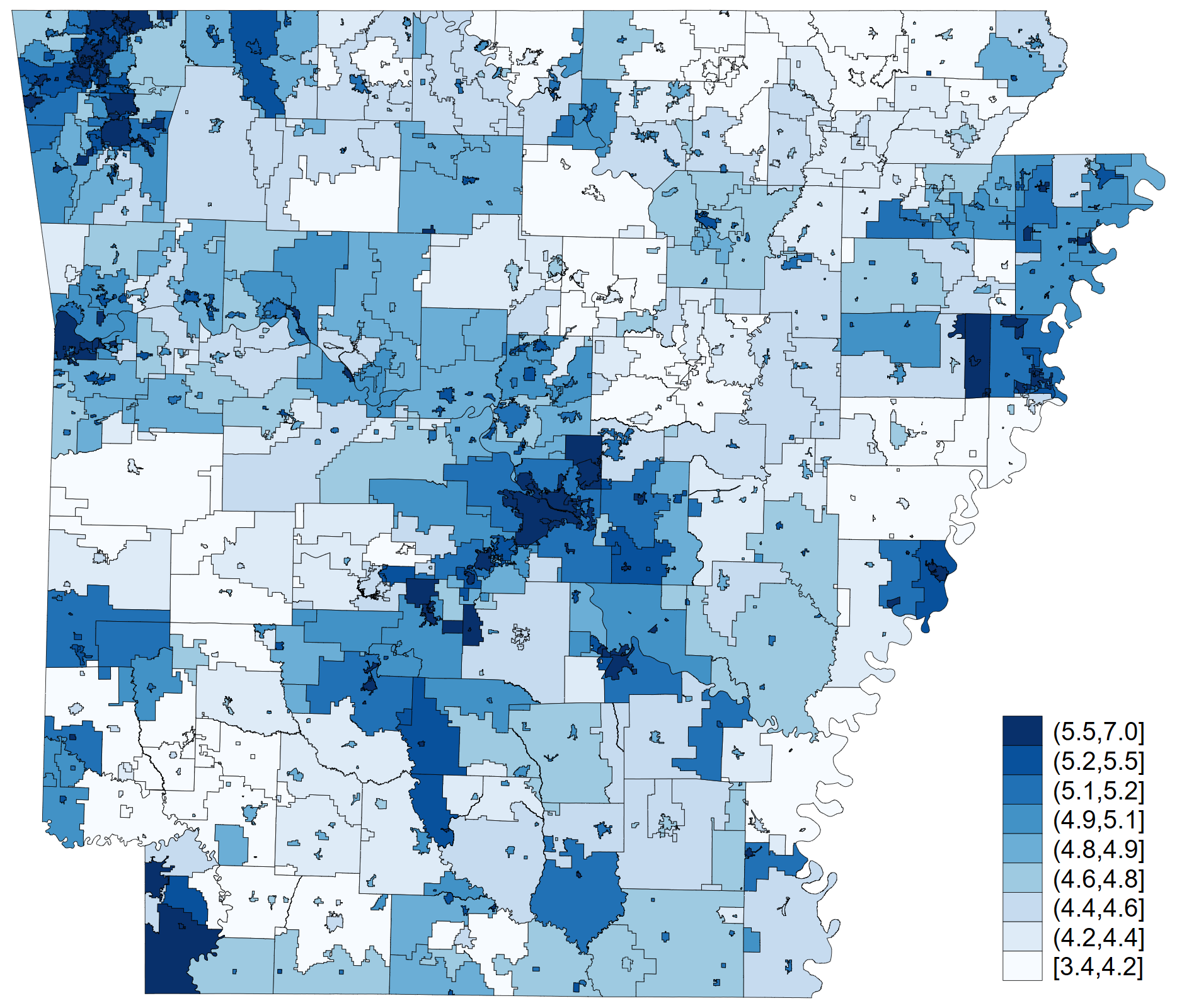 Arkansas property tax map