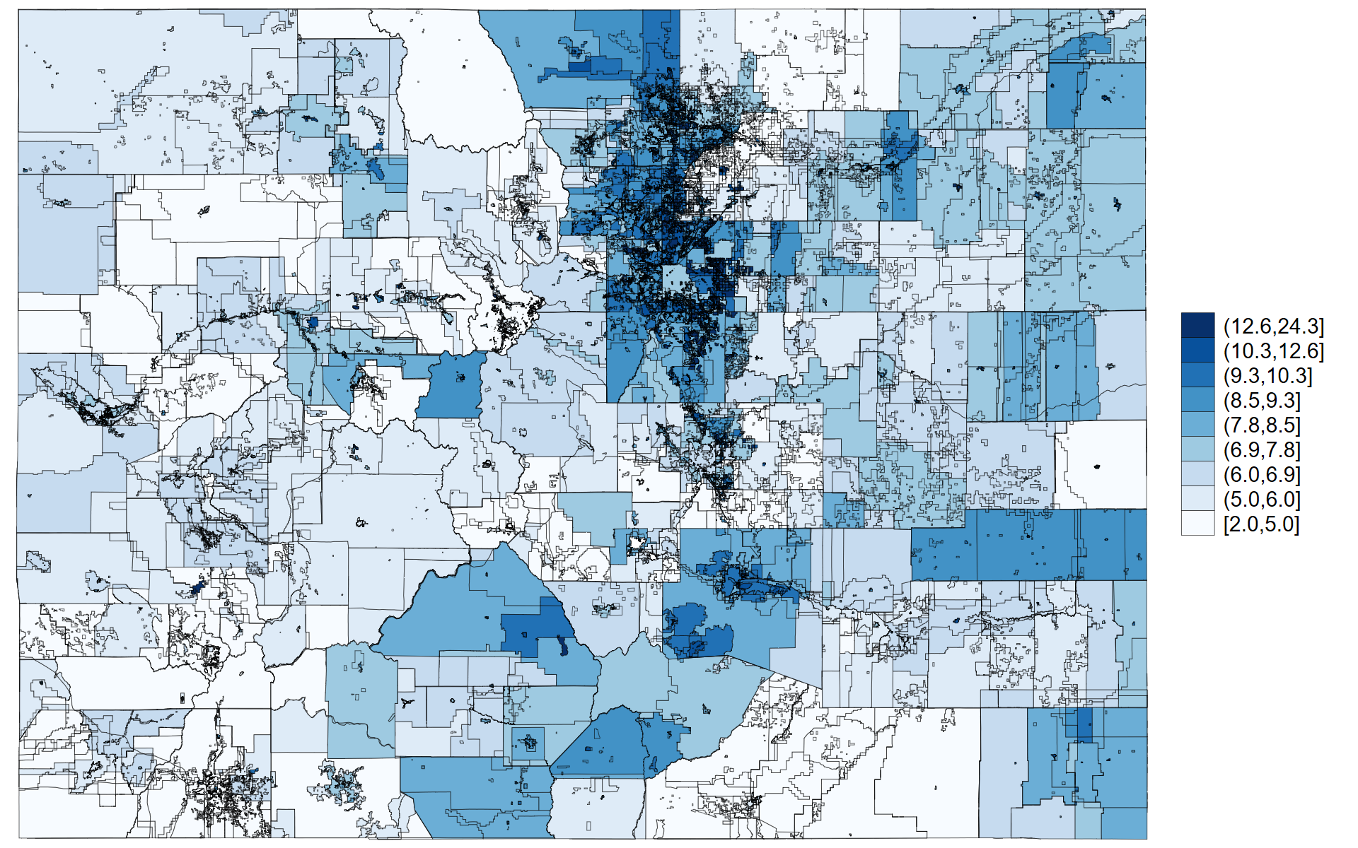 Colorado property tax map