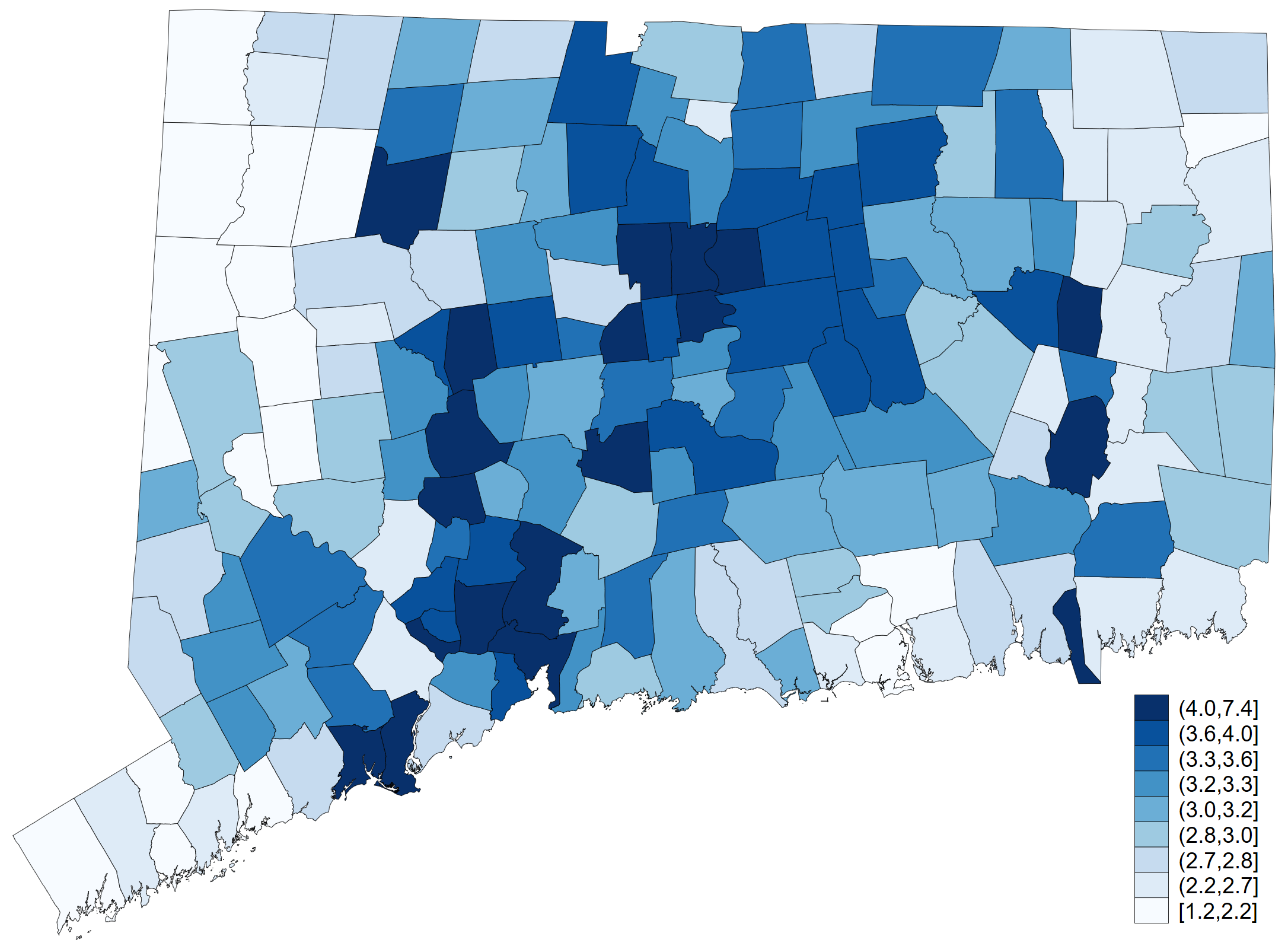 Connecticut property tax map