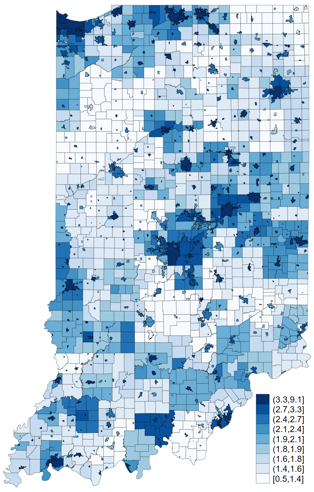 Indiana property tax map