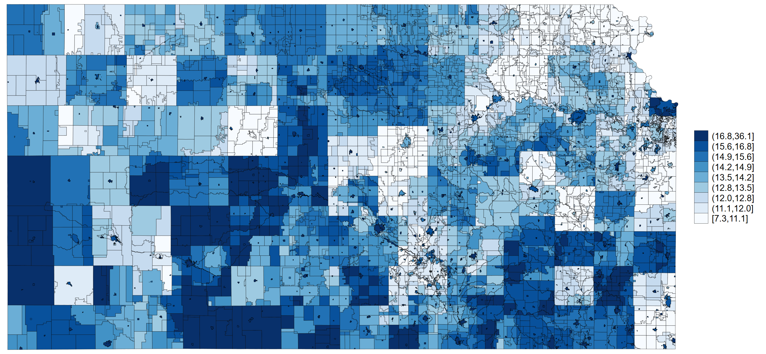 Kansas property tax map