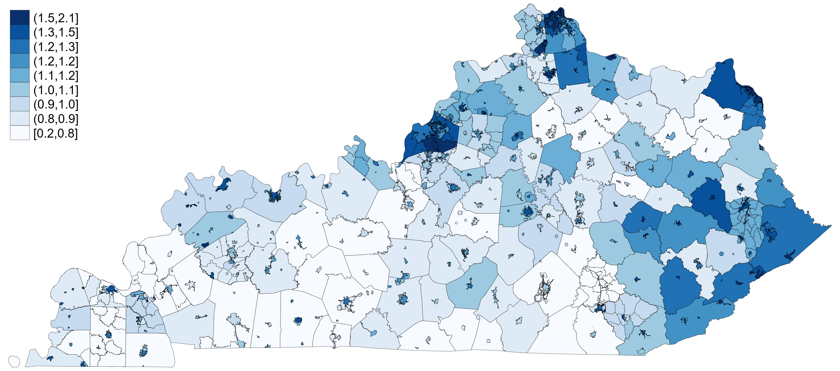 Kentucky property tax map