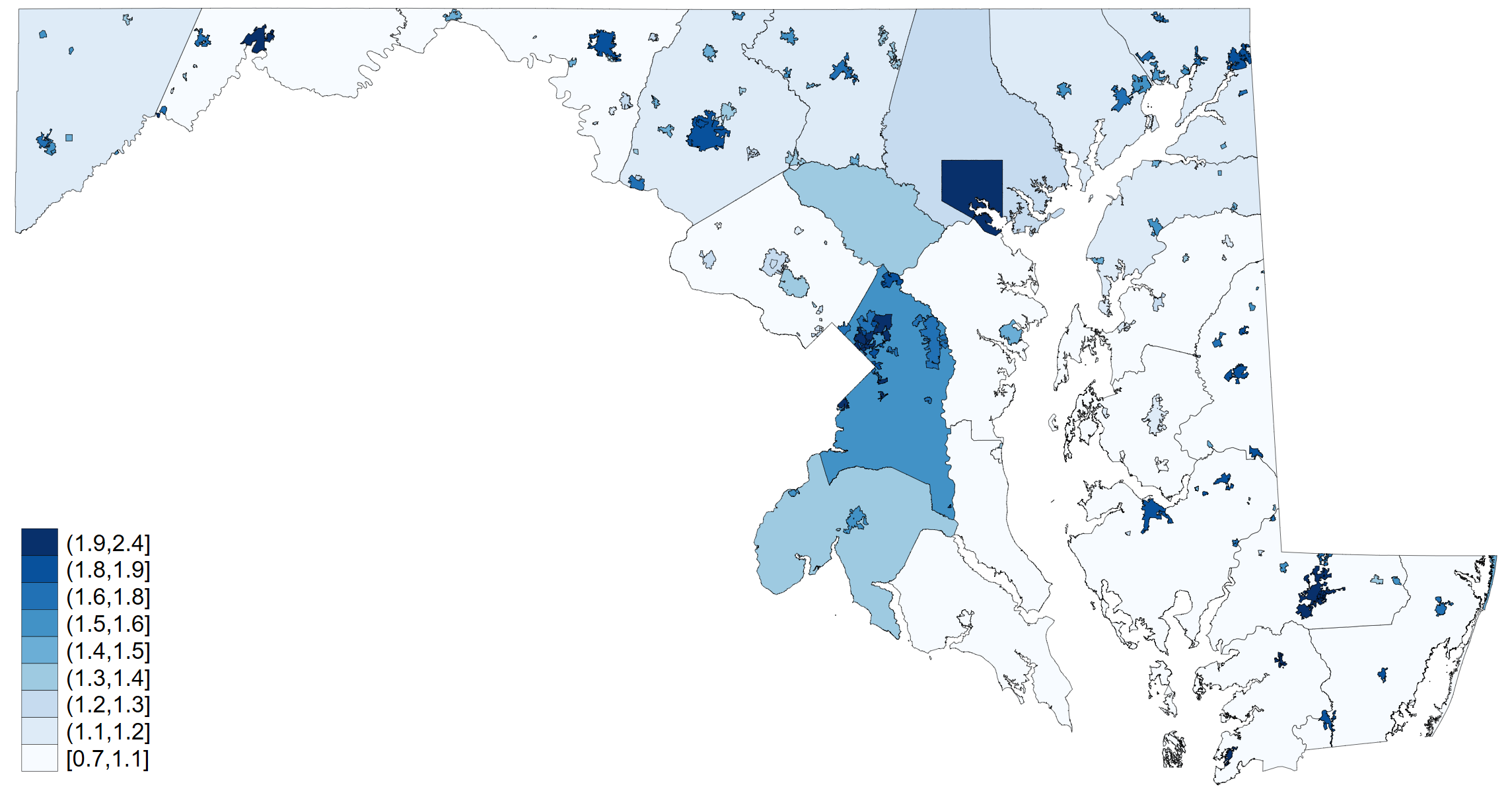 Maryland property tax map