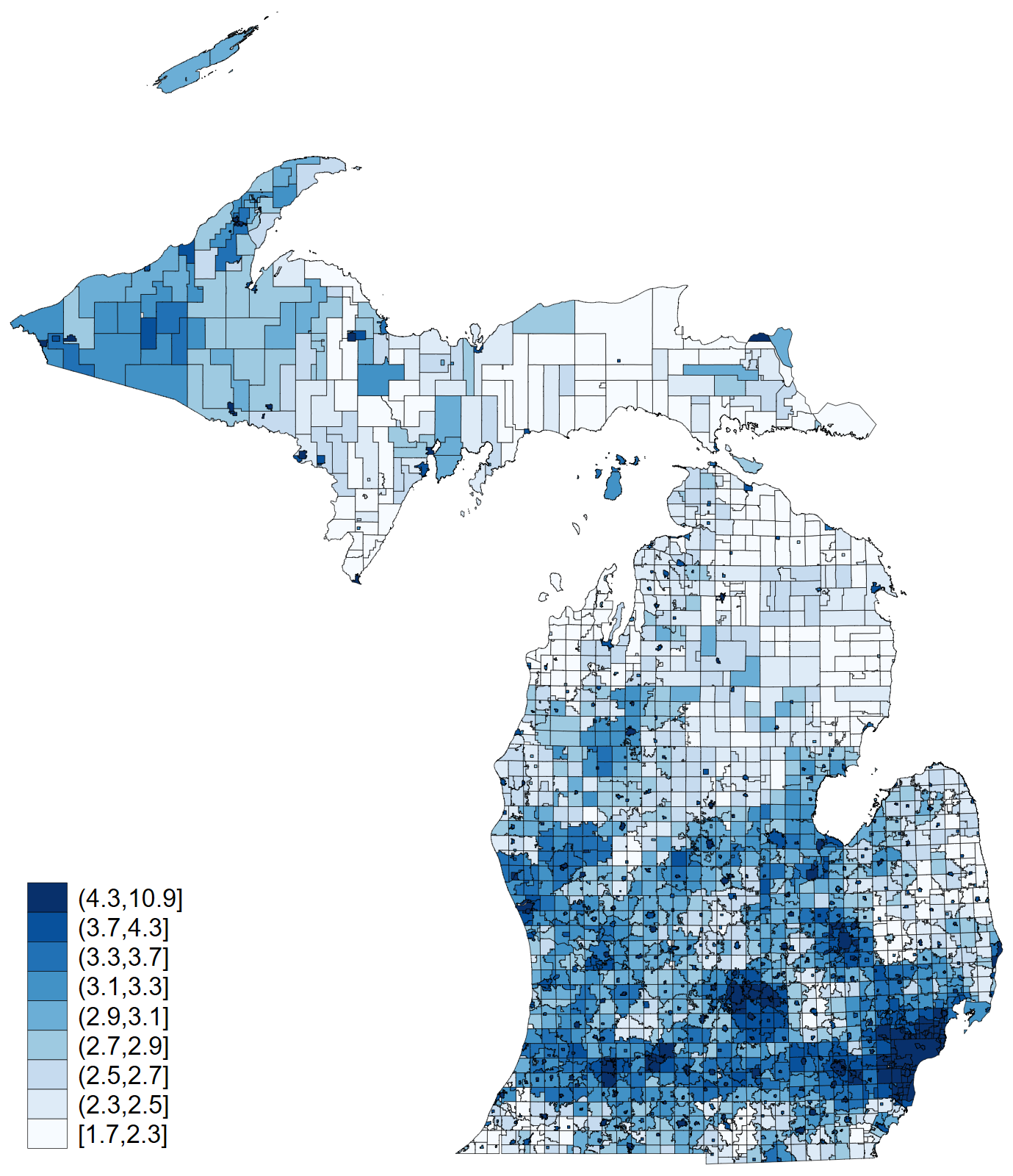 Michigan property tax map