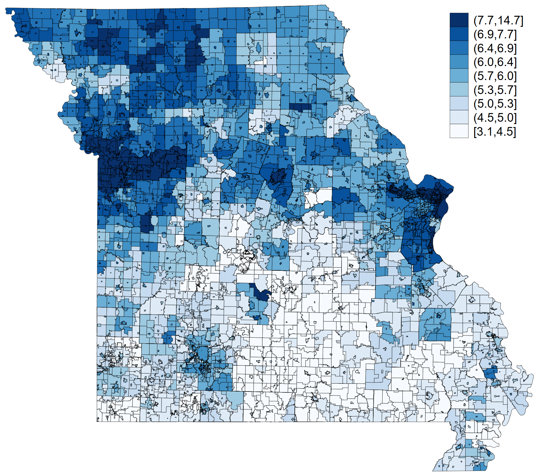 Missouri property tax map