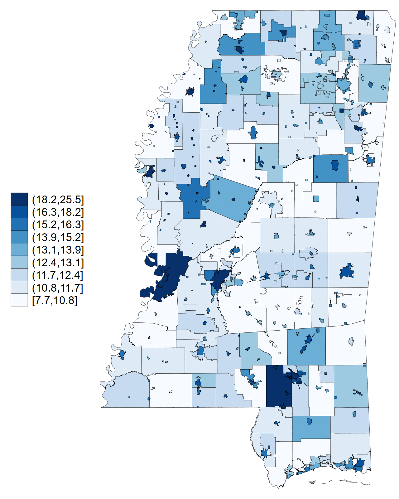 Mississippi property tax map