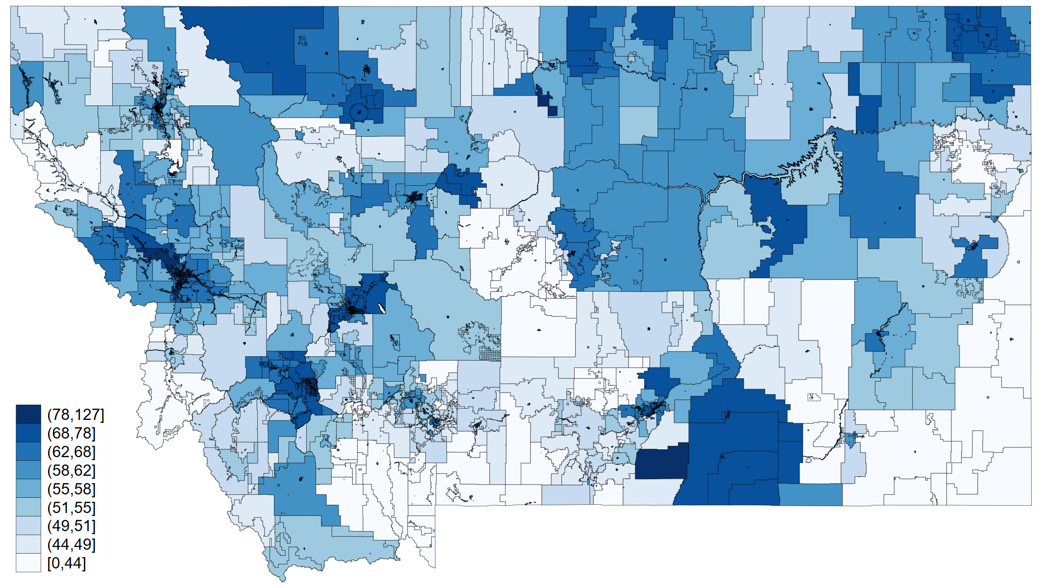Montana property tax map