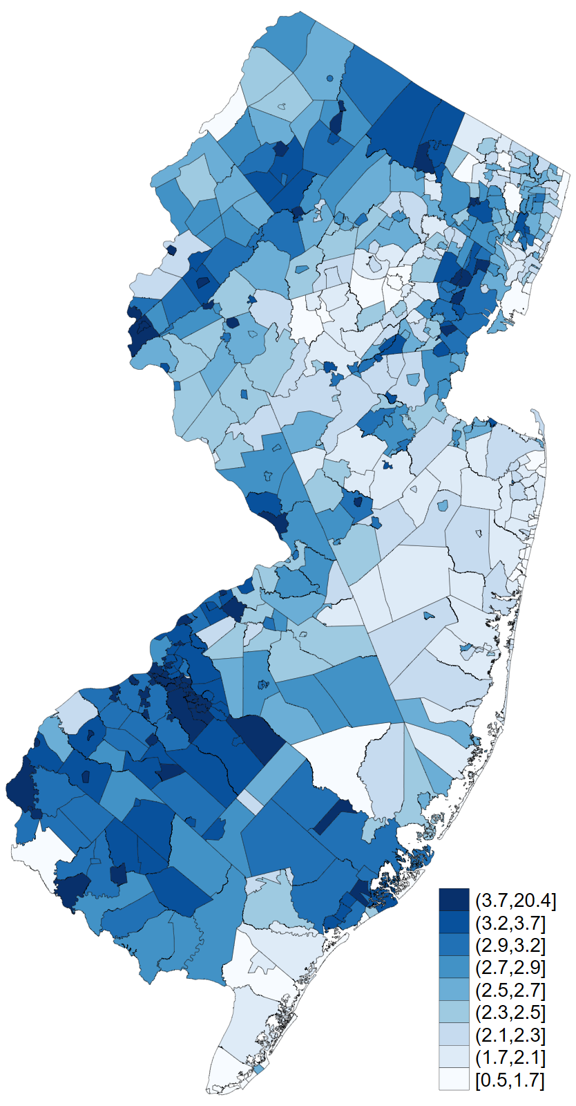 New Jersey property tax map