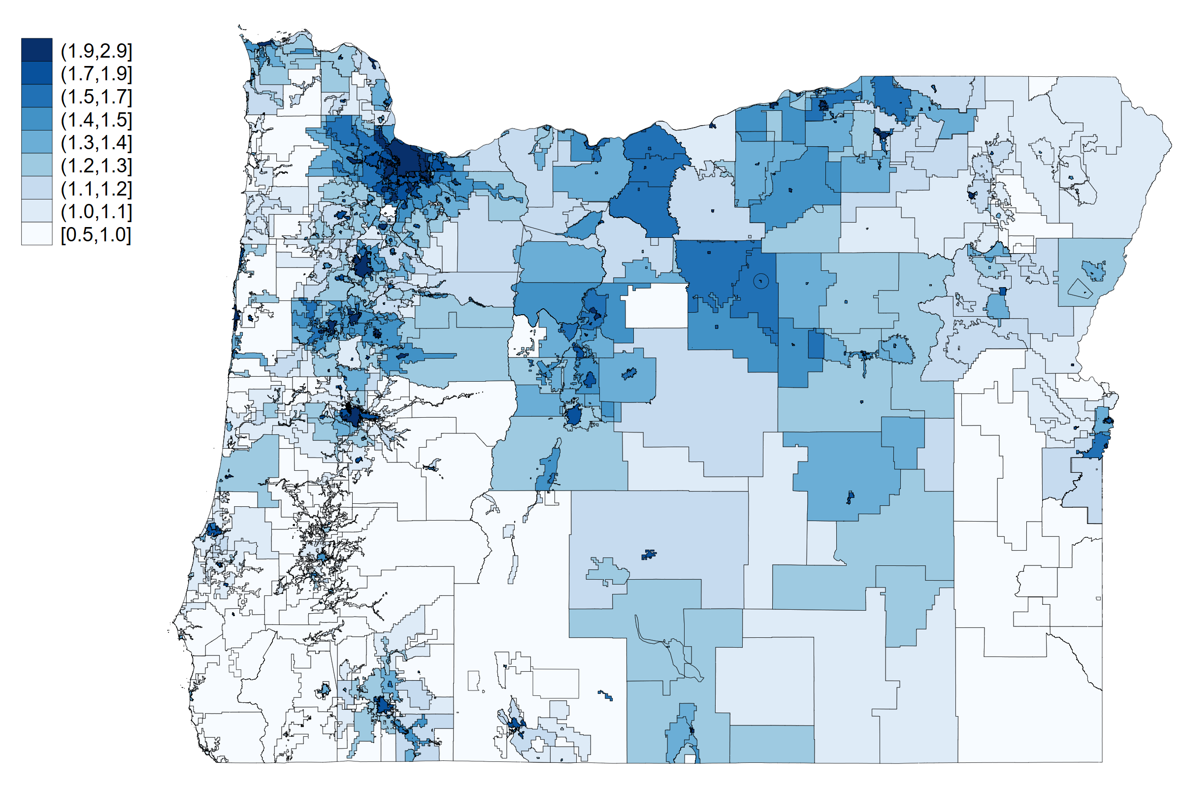 Oregon property tax map