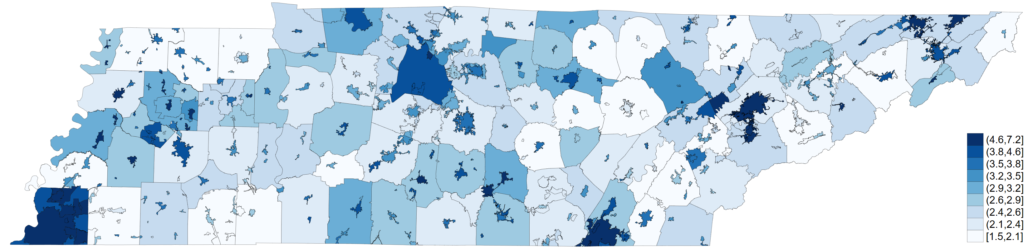 Tennessee property tax map