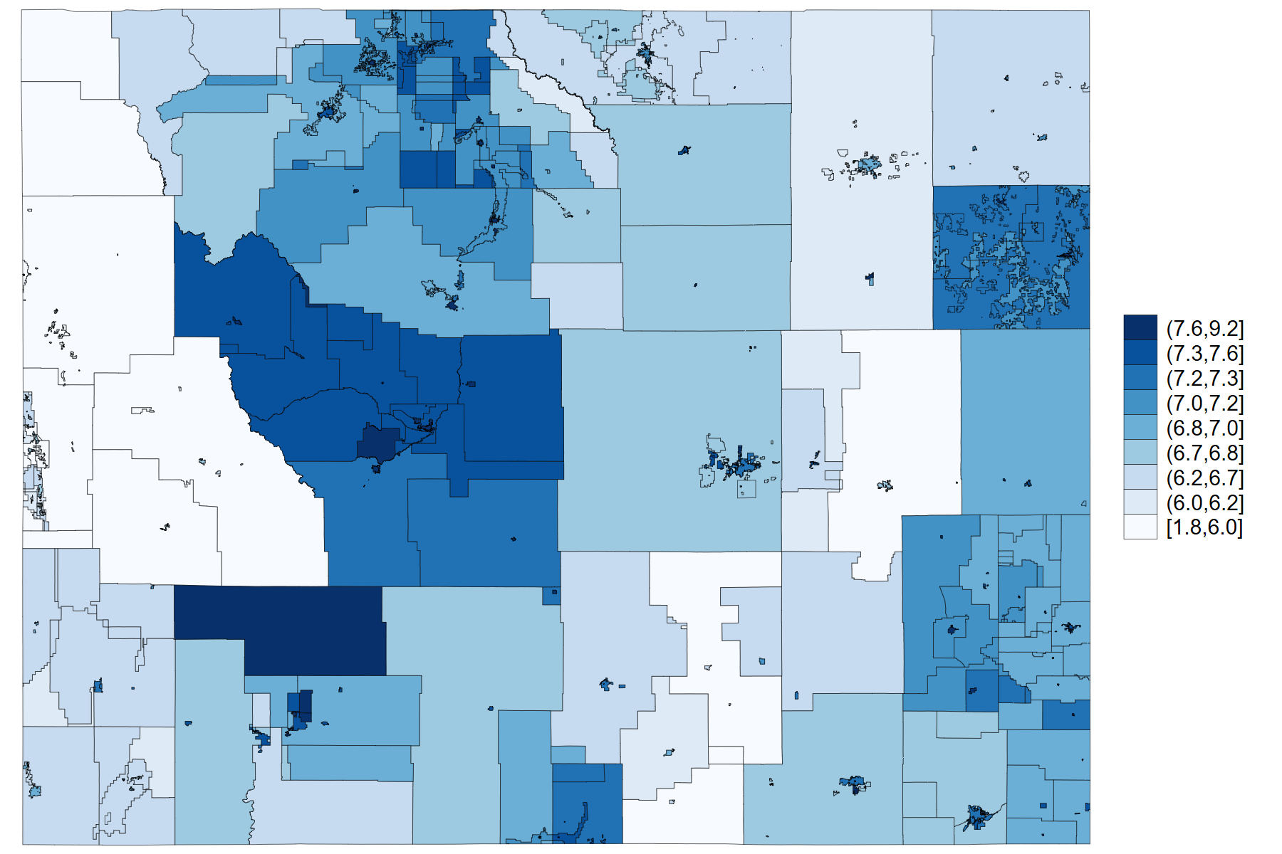 Wyoming property tax map